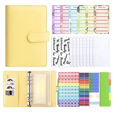 2026 A6 Loose-leaf Notebook PU Leather Weekly Daily Money Budget Organizer 