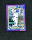 2024 Topps Bowman Draft Chrome Jac Caglianone #BDC-8 Purple 074/250 1st QI95