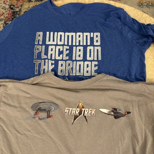 Men's Star Trek Set Of 2 - Graphic Print T-Shirt Size XL Engage