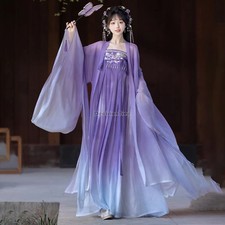 Chinese Embroidery Hanfu Woman Tang Dynasty Clothes Summer Ancient Style Daily