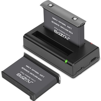 JYJZPB 2 Packs 1800mAh Battery Fit for Insta360 ONE X2 ONLY, and Dual USB Cha...