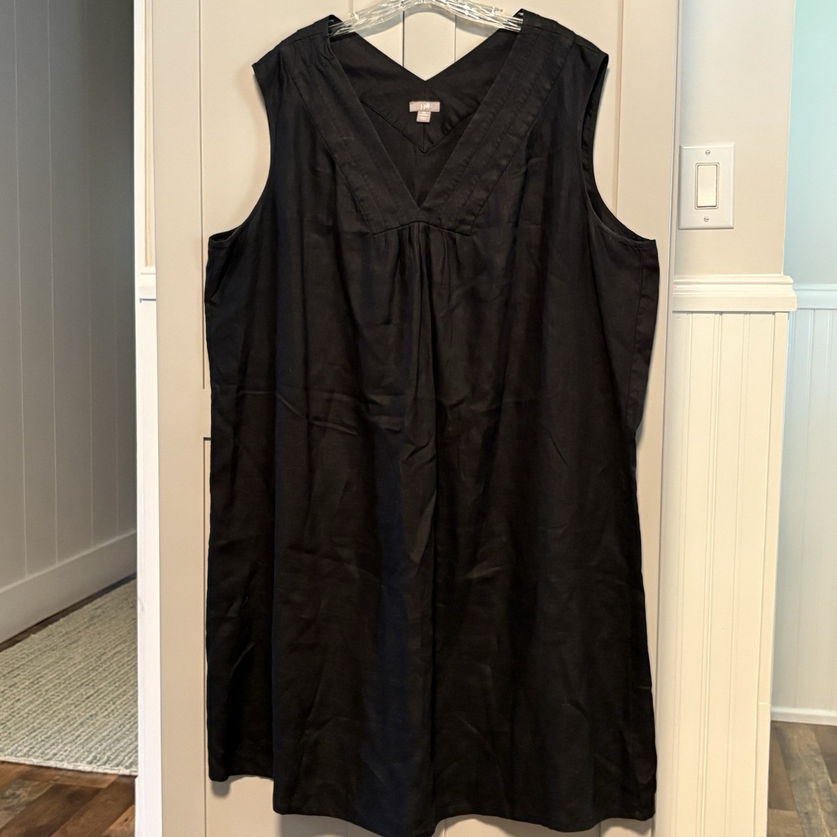 knee length dresses for ladies Black Journey Linen Maxi Dress main image 1
