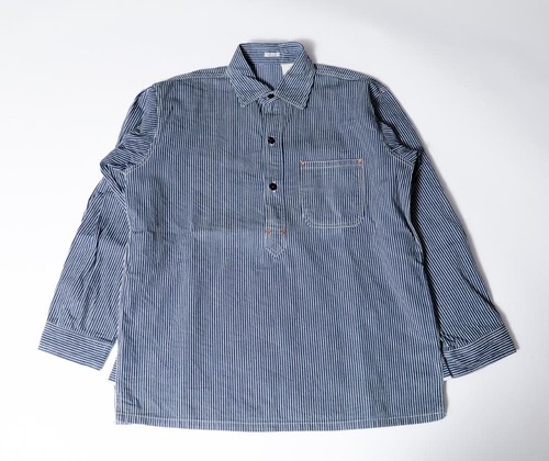 Sugar Cane, Sugar Cane Pullover Pinstripe Denim Jacket L Vintage 90s Japan Made JAPAN
