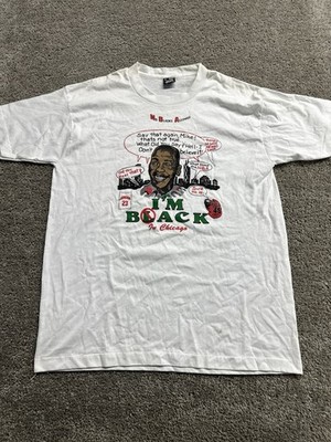 Vintage 90s Michael Jordan IM BACK Basketball Baseball T-Shirt #45 Chicago XL