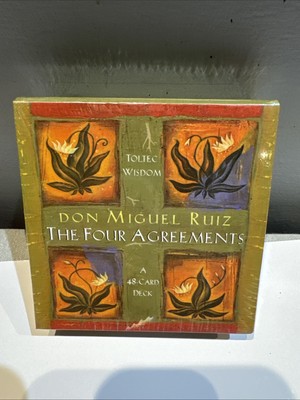 The Four Agreements 48 Card Deck by Don Miguel Ruiz Toltec Wisdom Complete