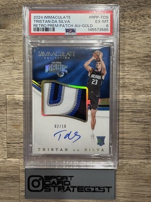 2024 Panini Immaculate Tristan Da Silva Rookie Patch Auto /10 PSA 6 Regrade BGS