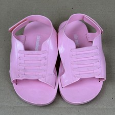 Mini Melissa Pink Jelly Sandals Girls Size12 US 28 BR 30 EU Vegan Made in Brazil