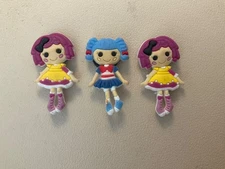 Lalaloopsey Mini Refrigerator Magnets 1.25" of Lot of 3