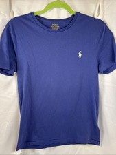 Polo Ralph Lauren Custom Slim Fit Blue Short Sleeve Shirt Size Small CH