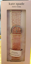 kate spade new york Pink Glitter Silicone Strap for Apple Watch 38/40/41mm 20mm