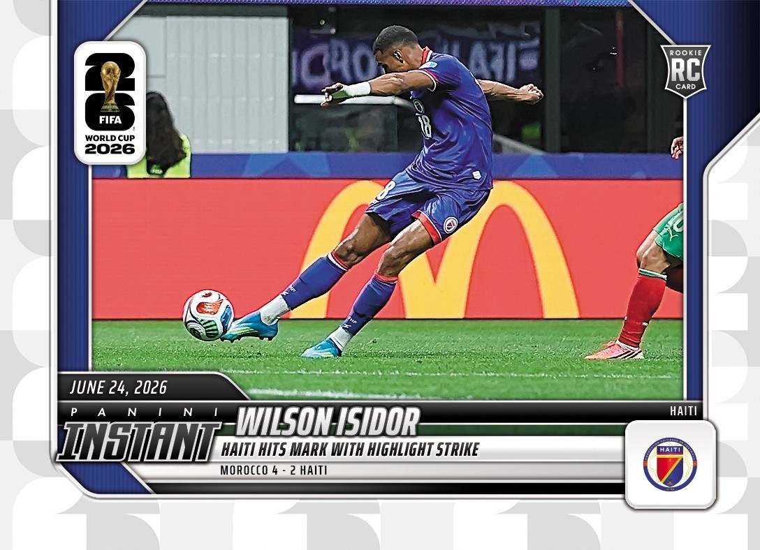 2026 Panini Instant FIFA World Cup Wilson Isidor RC #114 ~ Haiti ~ PR 118 view 1
