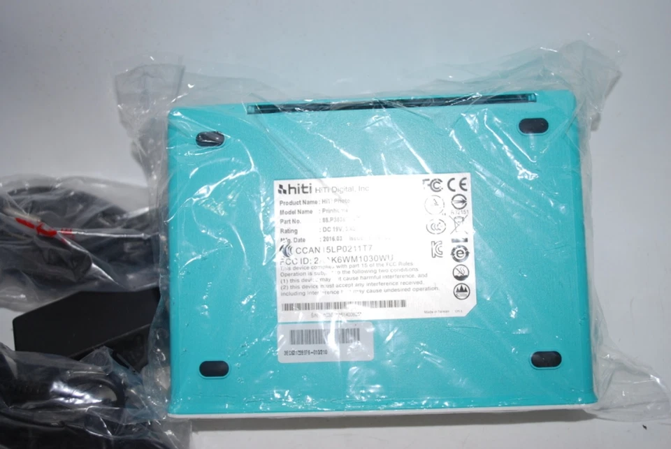 HiTi Prinhome Digital Photo Printer – White/Blue – Brand New Open Box - Image 3 of 3