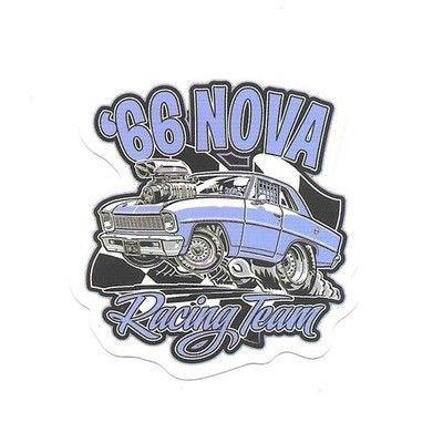 66 Muscle Car Racing Team Vinyl Sticker Decal Retro Pro Street Gasser