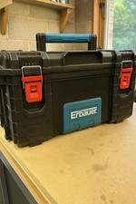 Erbauer Connecx Modular Toolbox 22" Black Stackable Heavy Duty Storage Case Tool
