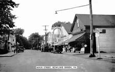 Main Street View Bowling Green Virginia VA - Reprint