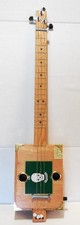 Cigar box guitar, 3 string, metal frets, piezo sound PU  see desc  stk 200 
