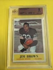 1964 Philadelphia - Jim Brown #30 Beckett Mint 8 (Jim Actual Car In Picture)