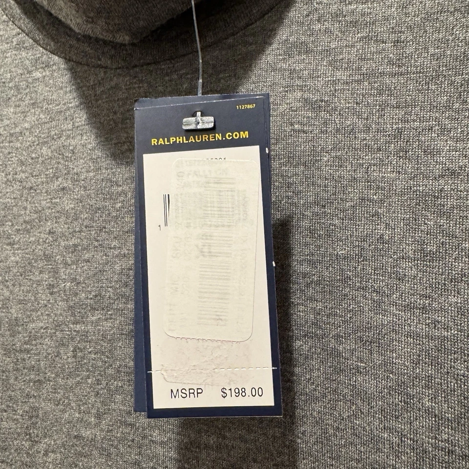 Vestido Polo Ralph Lauren Lã Camurça Manga Longa Cinza Gola Alta Tamanho XL *falhas* - Imagem 3 de 4