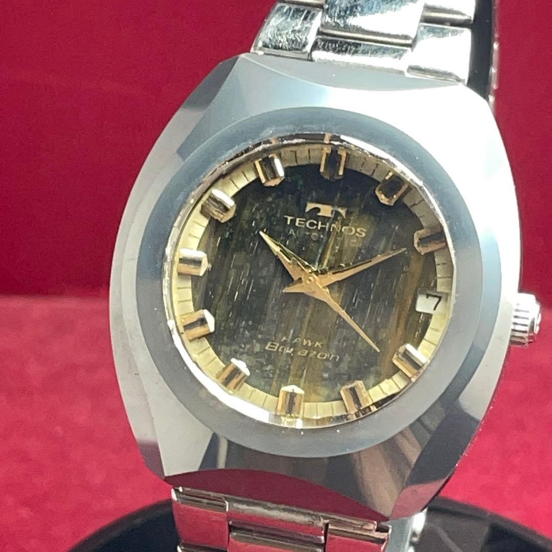 TECHNOS Borazon HAWK Automatic 36mm Tiger Eye Dia… - image 5