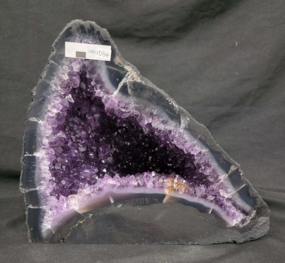 Amethyst Kristall Geode 1034 Premium Queen Grade 7,47 kg H23 x B27 x T10 cm
