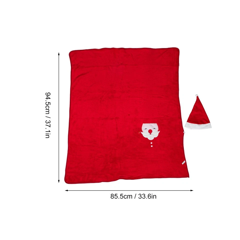 Decke mit Weihnachtsmotiv, für Büro, Nickerchen, Cartoon-Decke, Studenten, - Bild 2 von 4