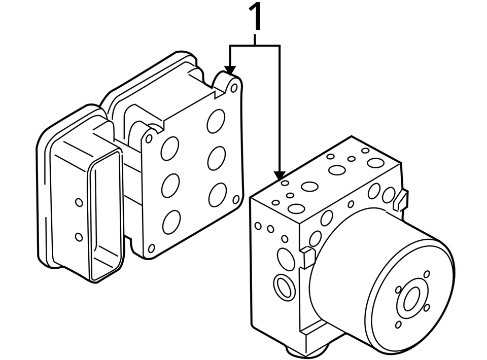 Conjunto de peça de freio antibloqueio compatível com 07-12 AUDI Q7 939246 - Imagem 4 de 4