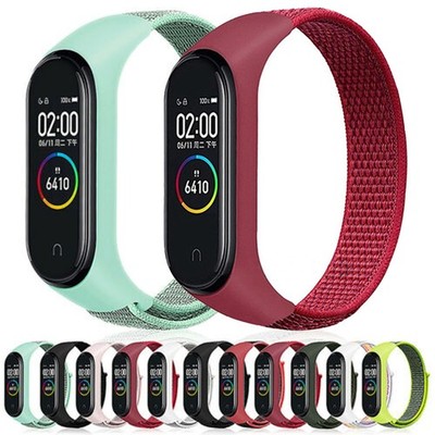 Watch Nylon Wristband Sports Strap Loop Belt For Xiaomi Mi band 5 3 4
