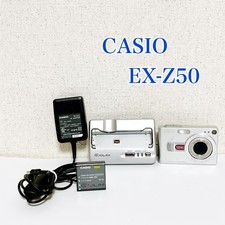 EXILIM EX Z50 Silver CASIO Compact Camera 5MP Optical 3x Zoom with Cradle Retro