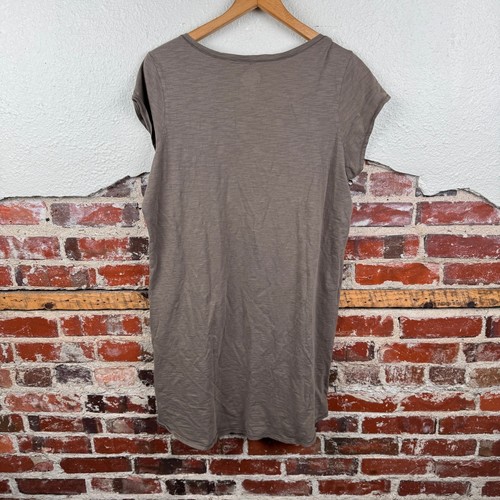 Life is Good Dress Size Large Brown Short Sleeve T Shirt Mini Do What You Love - Picture 6 of 6