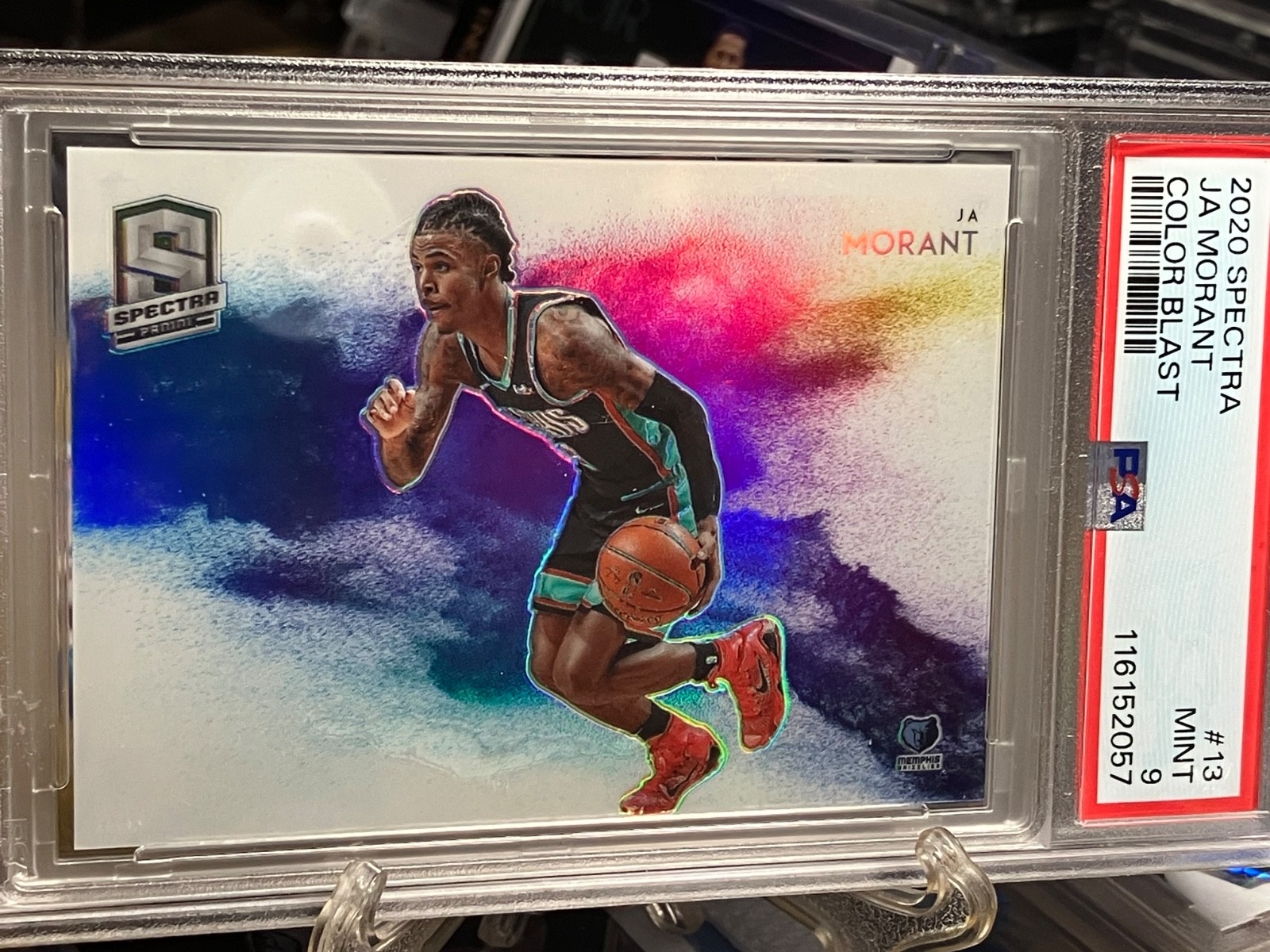 2020 Panini Spectra Color Blast Ja Morant PSA 9 SSP Super Rare!!!🔥 🔥
