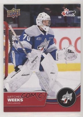 2021-22 Upper Deck CHL Exclusives 6/100 Mitchell Weeks #261 z6b