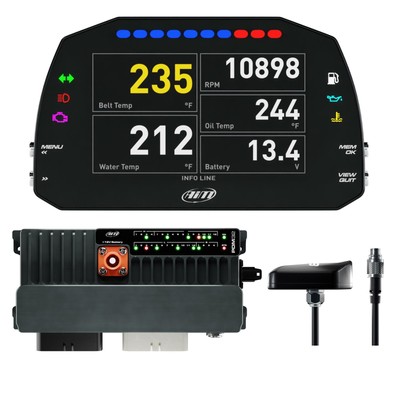 AIM Advanced PDM32/Datenlogger-Kit - (5'''' Display, Straßensymbol, Dach 2 m GPS)