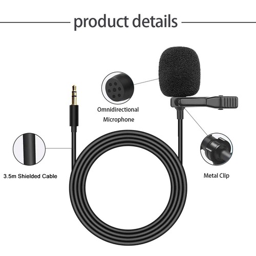 Uniwersalny jack 3,5 mm zewnętrzny mikrofon do radia samochodowego Bluetooth GPS Nawigacja DVD PC - Zdjęcie 12 z 13