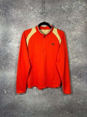 Vintage Nike ACG Termo Quater Zip Sweatshirt Orange Medium Gorpcore