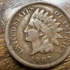 1907 Indian Head Cent Penny   "Actual Coin Pictured" Add To Your Collection Now