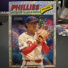 2026 Topps Heritage Chrome Silver Sparkle Jesus Luzardo #168 Phillies