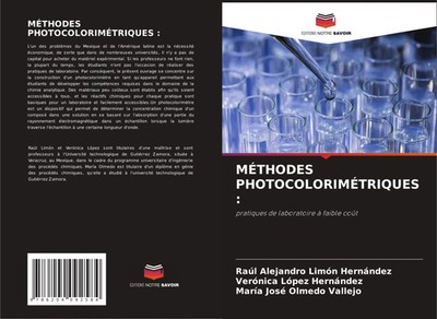 Raúl Alejandro Limón Hernández (u. a.) | MÉTHODES PHOTOCOLORIMÉTRIQUES : | Buch