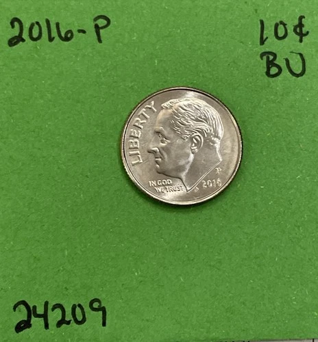 2016 P Roosevelt Dime 10c Choice BU US Coin See Pics