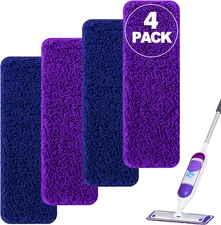 Microfiber Mop Pads Compatible with PowerMop,Spray Mop Replacement Pad