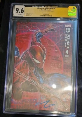 Ultimate Spider-Man #4 - CGC 9.6 Slab - Signed John Giang - Pop 1 Yellow Label