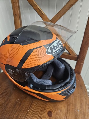 HJC Helmets CS-R3 Matte Orange & Black Full Face Helmet Size M NWOT - Picture 8 of 12