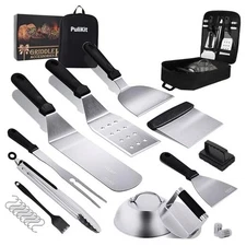 Griddle Accessories Kit for Blackstone Griddle- Stainless Barbecue spatula set
