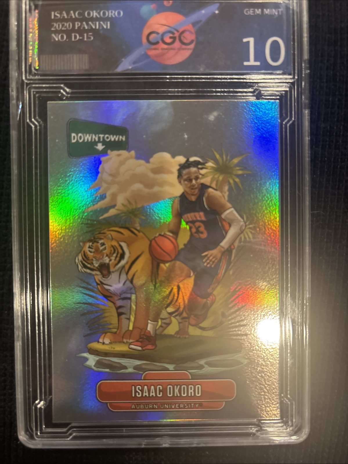 2020-21 Panini Prizm Draft Picks Downtown Isaac Okoro #D-15 (RC)
