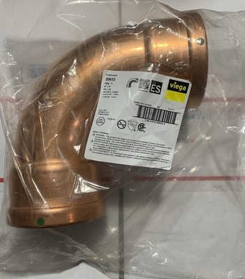 4  Viega 20633 ProPress Elbow 90° PXP Model 0916XL Copper Pipe Press Fitting