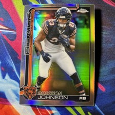 2025 Topps Chrome Football-#55 Roschon Johnson -Refractor- Chicago Bears-🔥