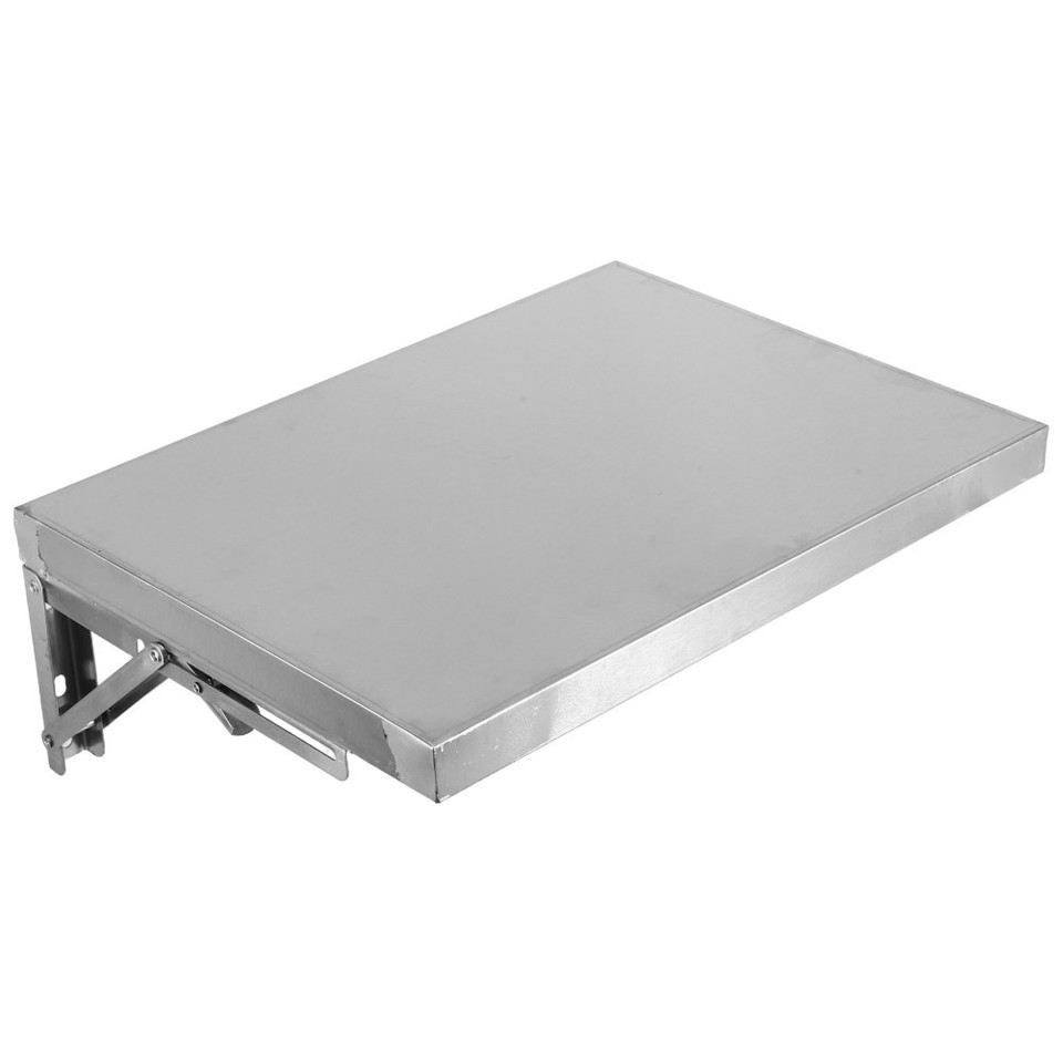 Ss Rack Self Foldable Stainless Steel Wall Mounted Shelf Durable Metal Kitchen ...