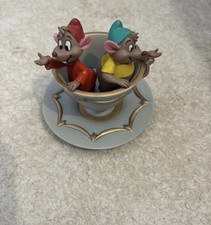 Disney Store Gus & Jaq Mice Trinket Jewellery Dish Tray Cinderella Teacup Saucer