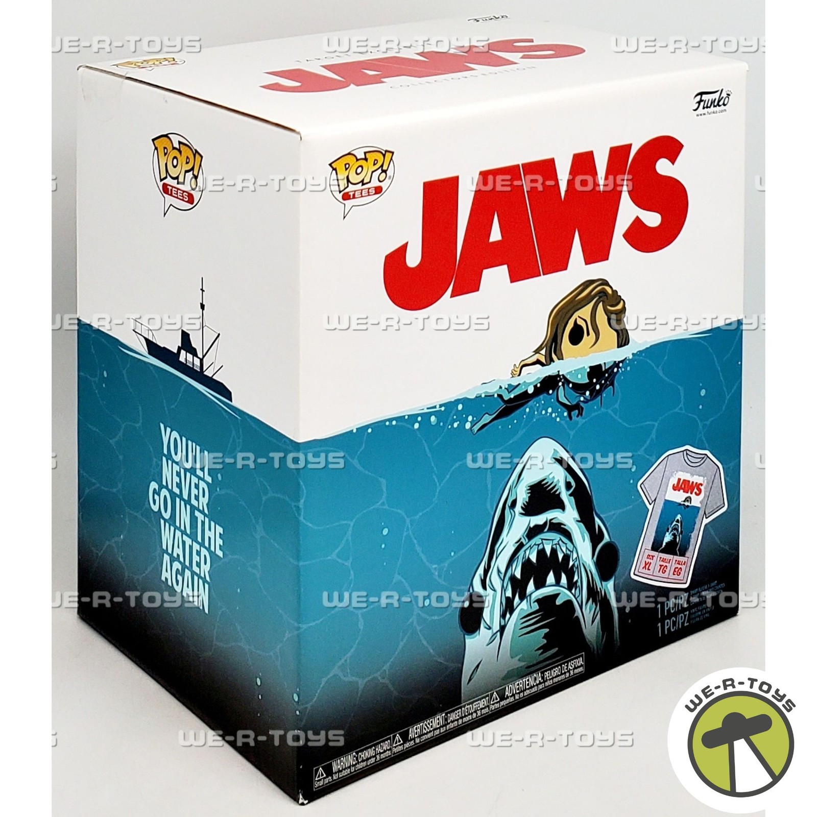 Funko POP Jaws Target Exclusive Collector's Edition Figure and Tee