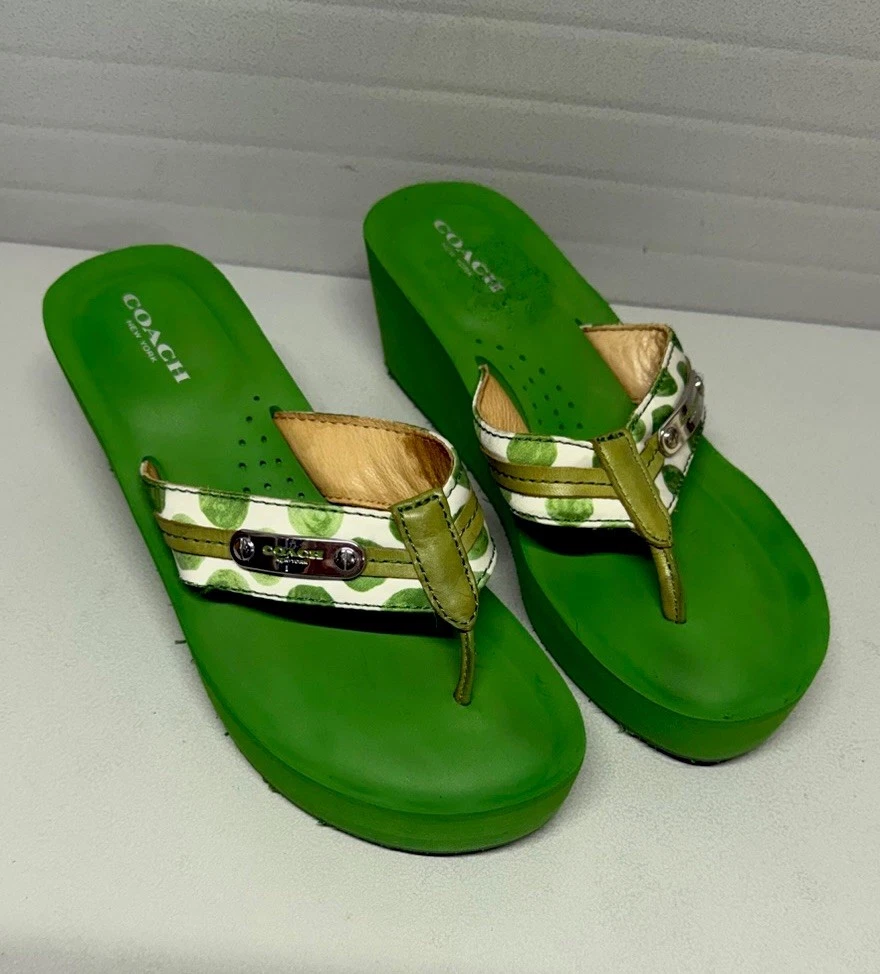 Coach Wedge Mid (2-2.9 in) Heel Height Sandals for Women for sale
