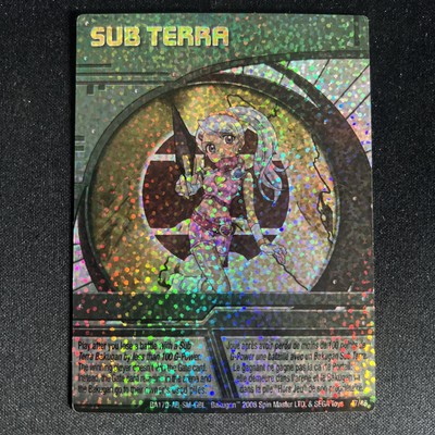 Bakugan Sub Terra - Sparkle Foil Green Ability Card - Julie Makimoto